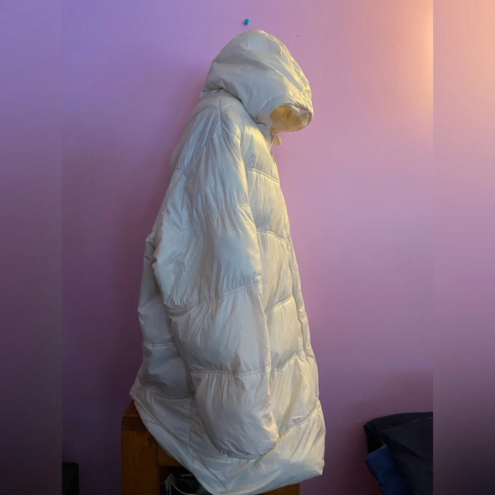 A New Day Cream Hooded Puffer Jacket - Picture 2 of 4